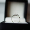 Pear Cut Diamond Engagement Ring in Platinum With Marquise And Round Shoulders