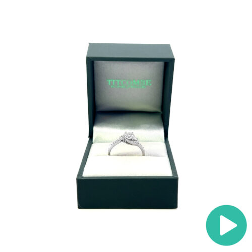 Twirl Trilogy Diamond Ring platinum