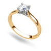 Catherine Round Rose Gold Solitaire Engagement Ring