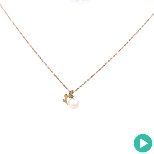 Pearl & Diamond Necklace