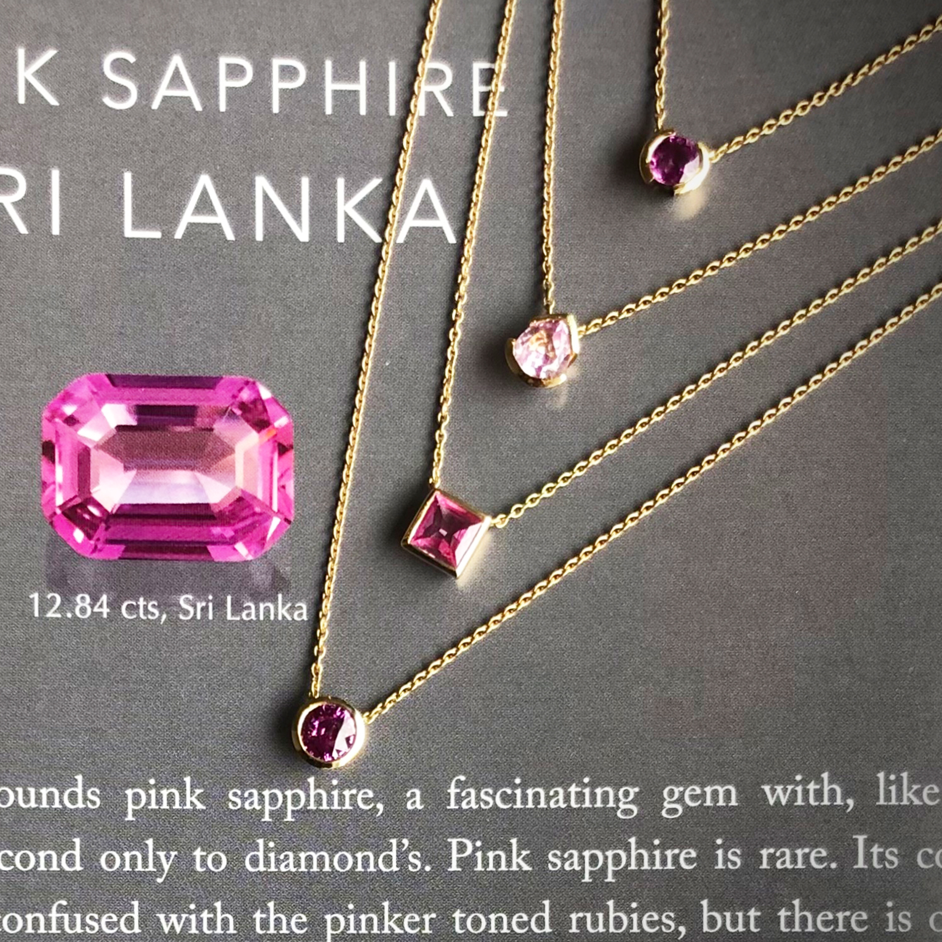 Pink Sapphire Pendants