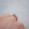 Round Brilliant Cut Diamond Solitaire Susie Ring With Diamond Set Shoulders